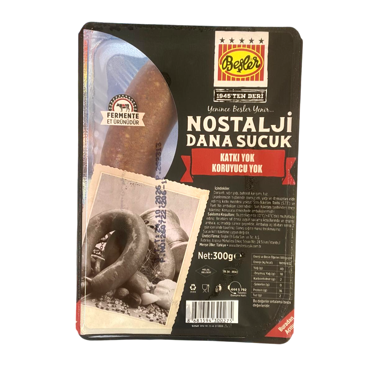 SucukBeşler Sucuk Nostalji 300 Gr