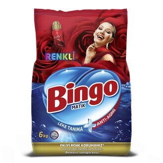 Toz DeterjanBingo Matik Renkli 6 kg