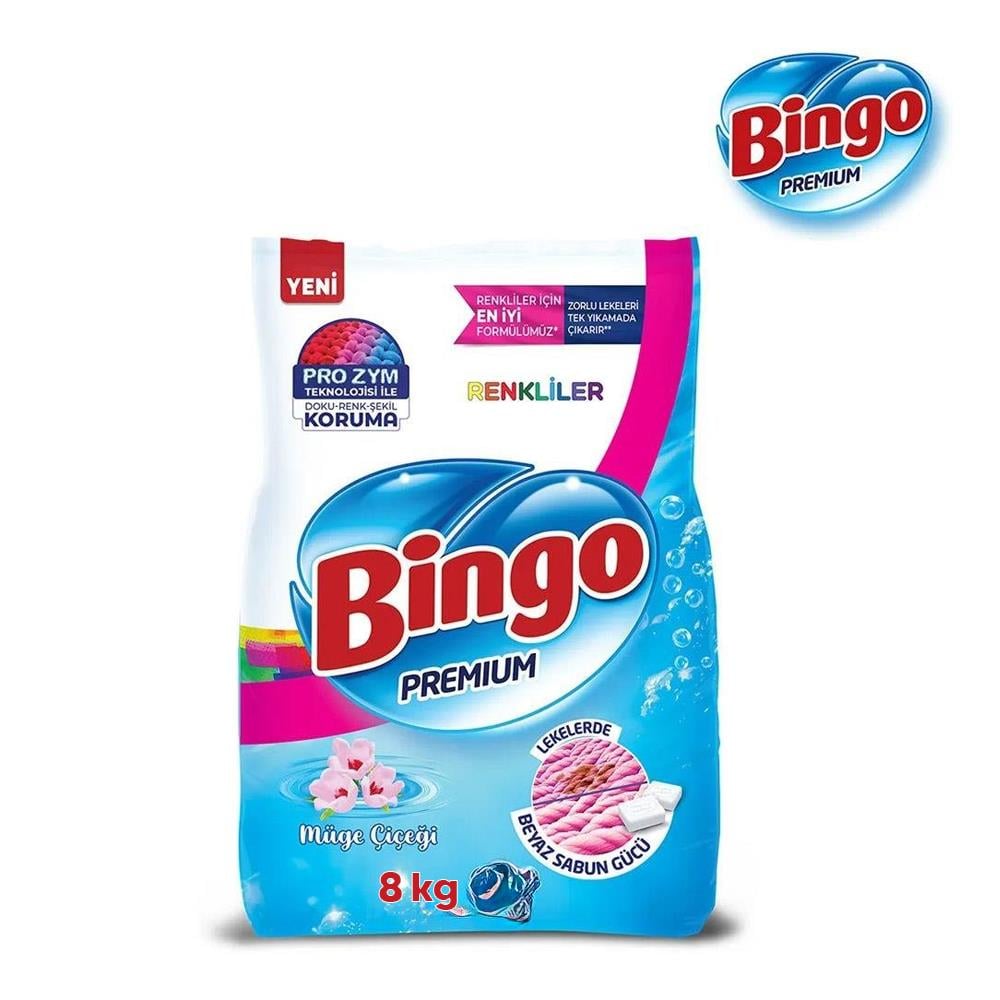 Toz DeterjanBingo Matik Renkliler Müge Çiçeği 8 kg