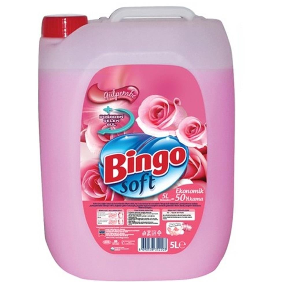 YumuşatıcıBingo Soft Yumuşatıcı Gülpembe 5 Lt