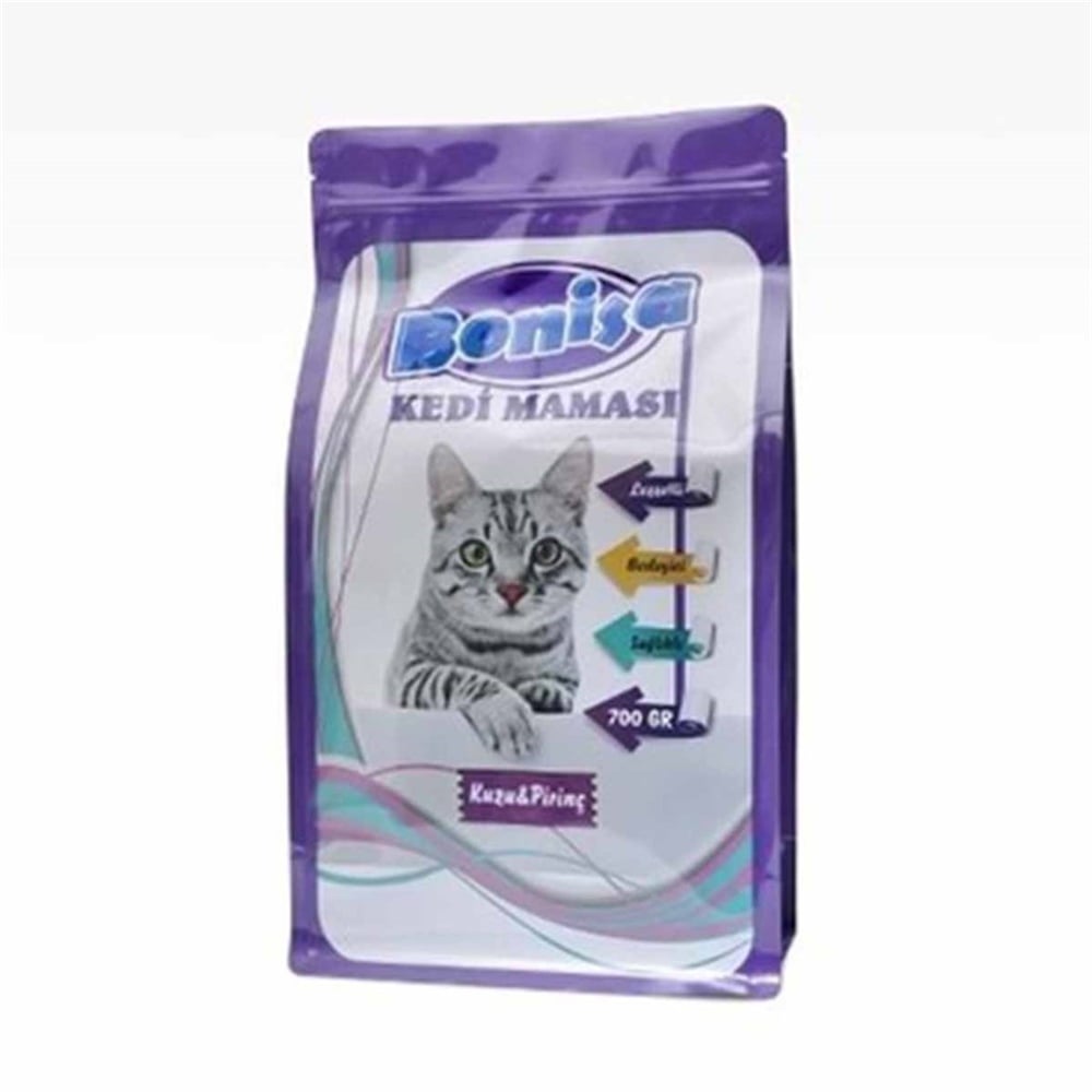Bonisa Kedi Maması Kuzu+Piliç 500+200 Gr.