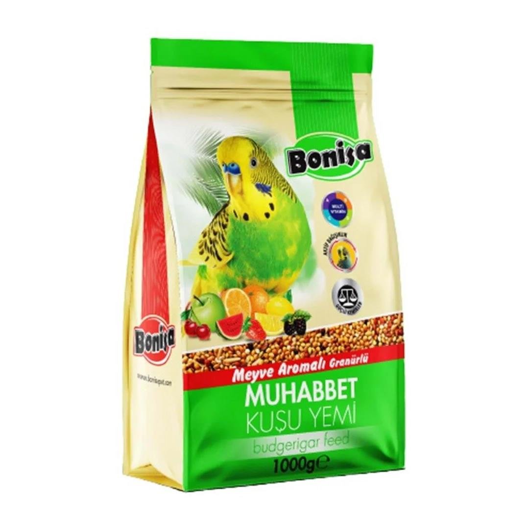 Kuş YemiBonisa Meyveli Granürlü Muhabbet Kuşu Yemi 1000 g