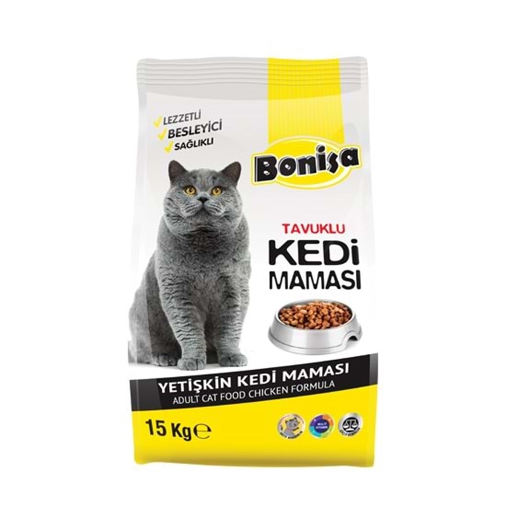 Bonisa Tavuklu Kedi Maması 15 kg Yetişkin
