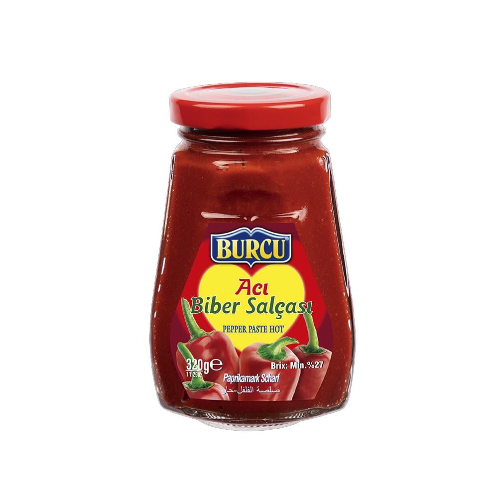 SalçaBurcu Acı Biber Salçası Cam 320 Gr