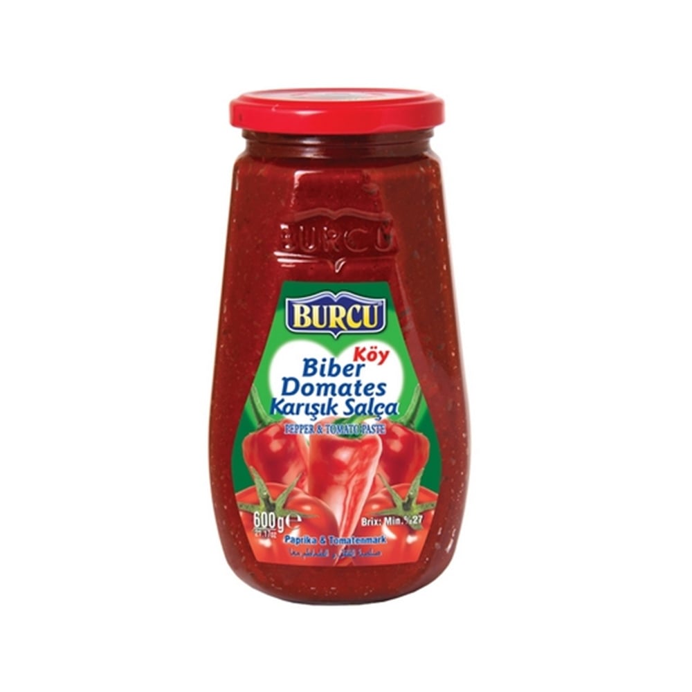 Burcu Biber Domates Salçası 2 Si 1 Arada 600 Gr