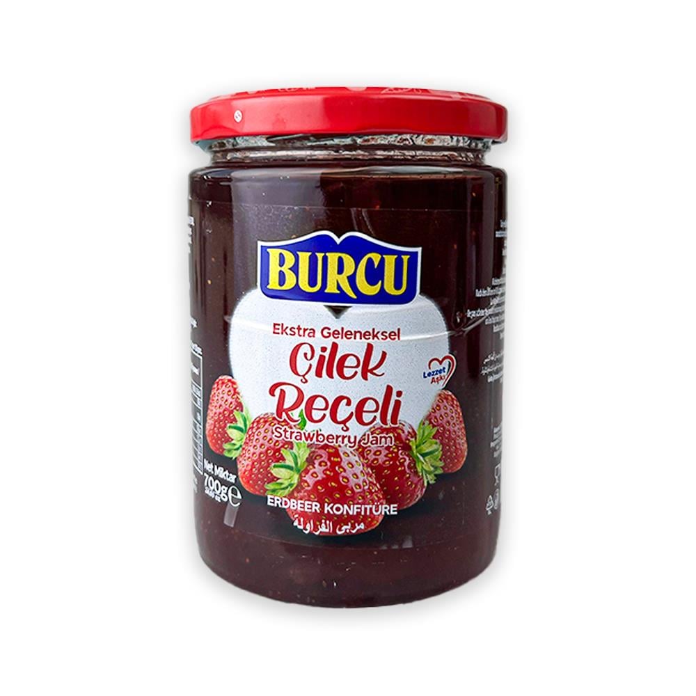 ReçelBurcu Çilek Reçeli Cam 700 Gr