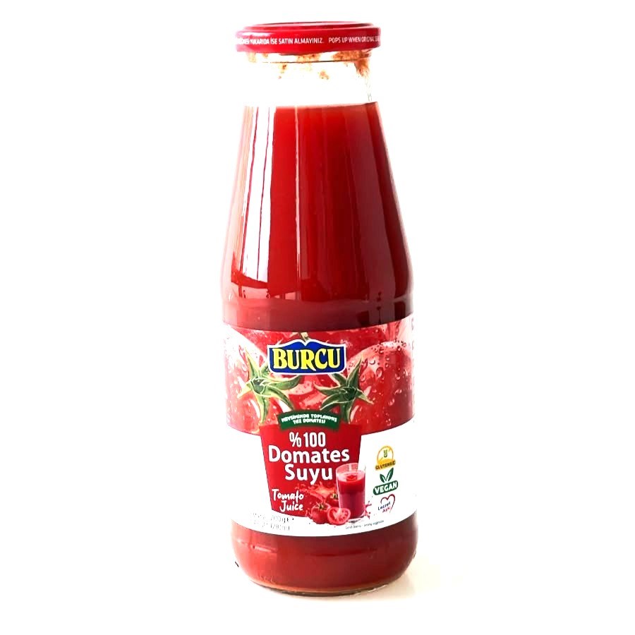 SalçaBurcu Domates Suyu Cam 700 Gr