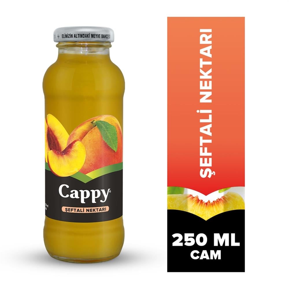 Cappy Şeftali Meyve Suyu 250 ml Cam