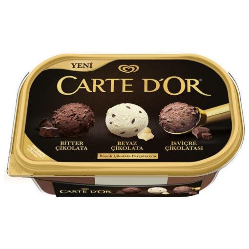 DondurmaCarte Dor Classic Üçlü Çko İsviçre Çikolatası Beyaz Bitter 850 Ml