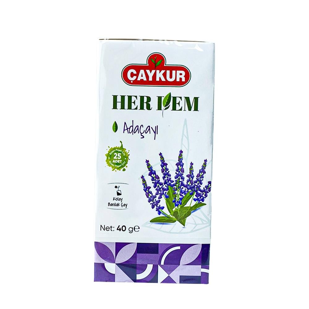 Bitki ve Meyve ÇaylarıÇaykur Her Dem Adaçayı 40gr