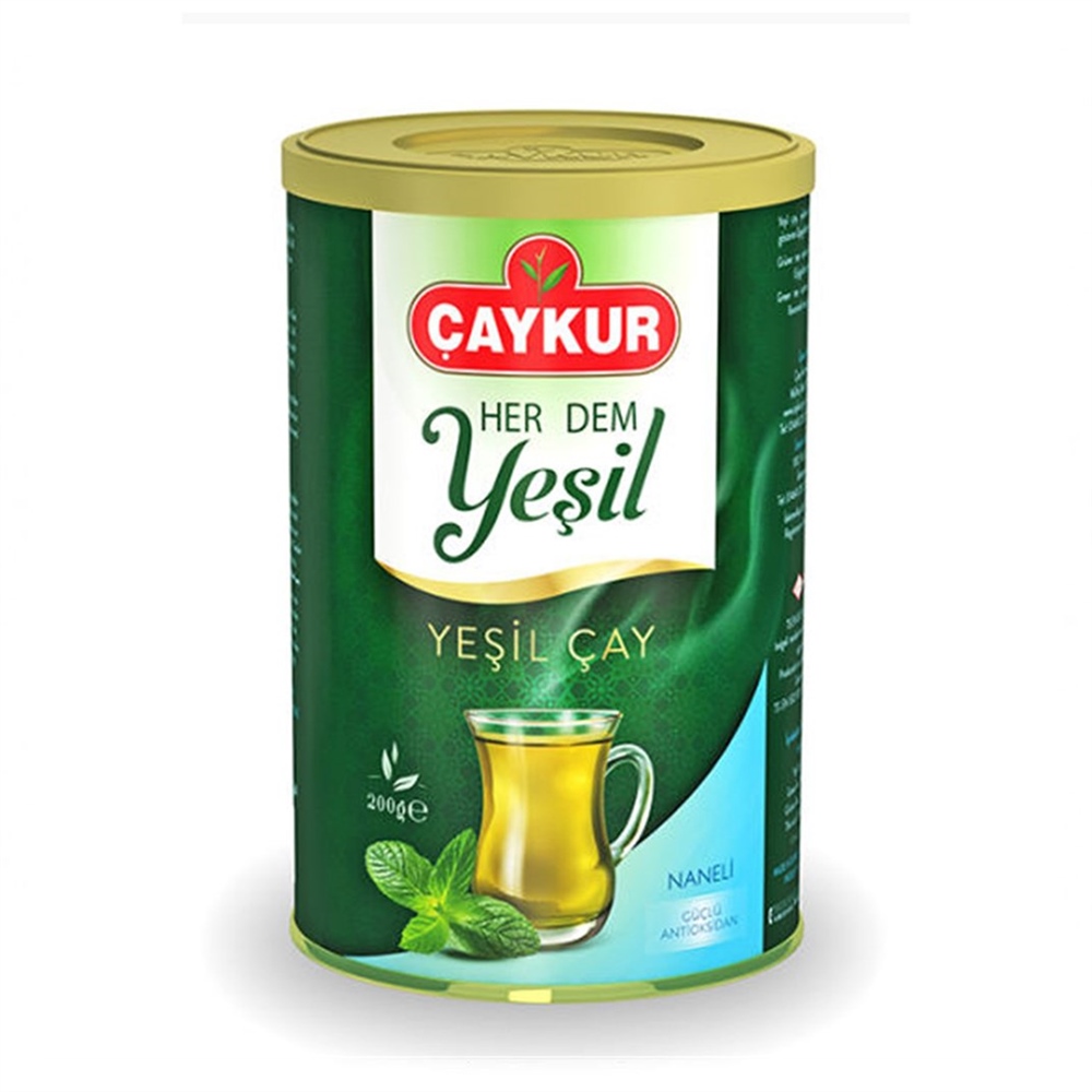 Çaykur Yaprak Yeşil Çay Naneli 200gr