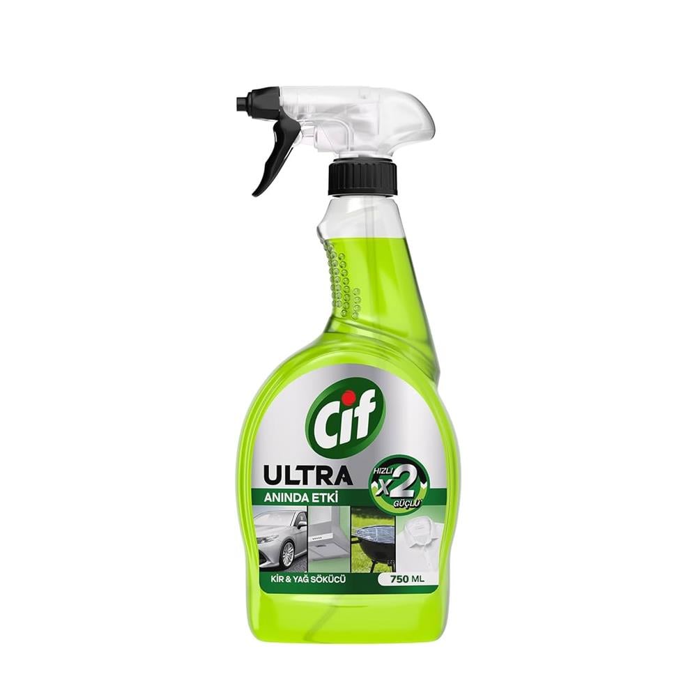 Antibakteriyel ÜrünlerCif Ultra Anında Etki Kir & Yağ Sökücü 750 Ml