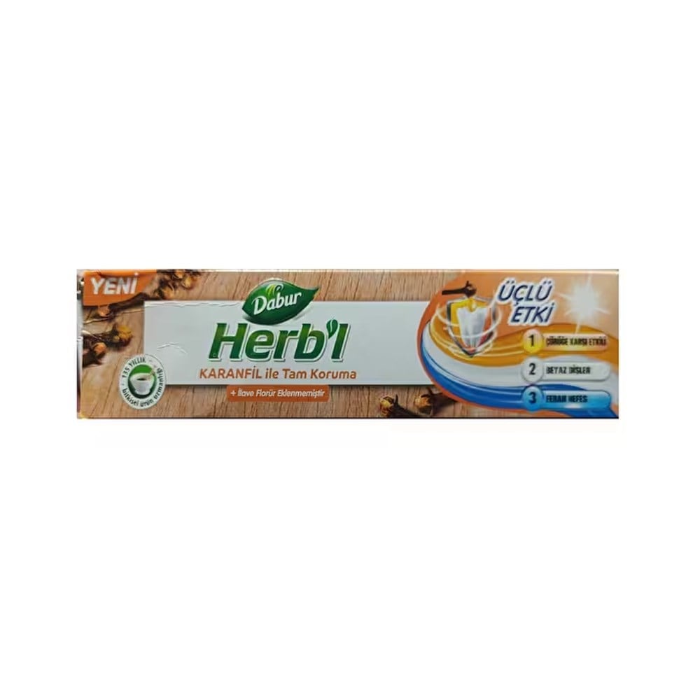Diş MacunuDabur Herbl Diş Macunu Karanfil ile Tam Koruma Üçlü Etki 170 g