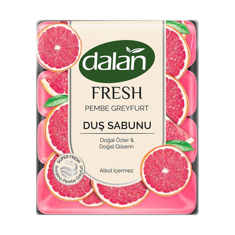 Katı, Sıvı SabunDalan Fresh Güzellik Sabunu Pembe Greyfurt 4 x 110 Gr