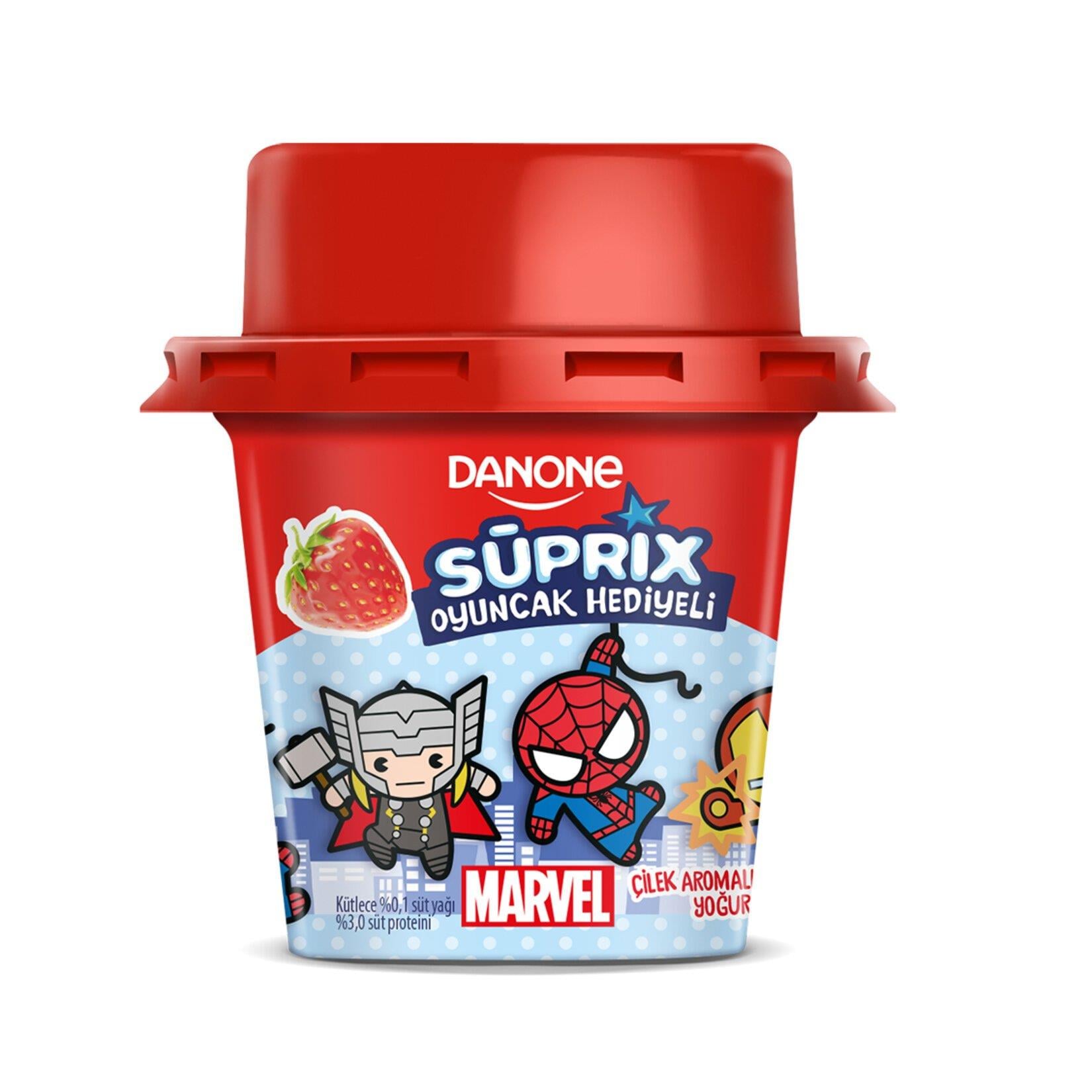 Danone Süprix Çiek Aromalı Yoğurt 90 Gr.Marvel