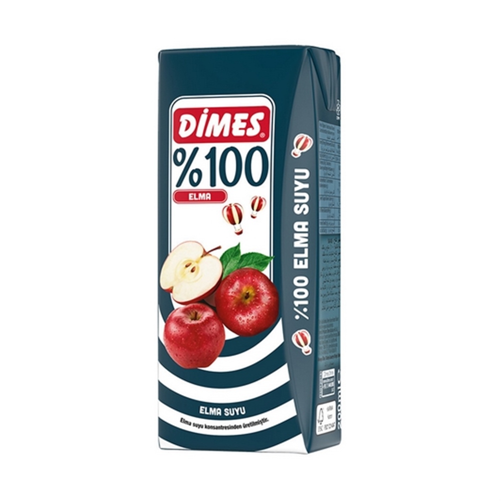 Dimes %100 Elma 200 Ml
