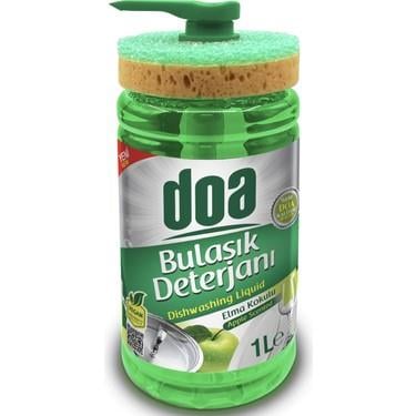 Sıvı Bulaşık DeterjanıDoa Bulaşık Deterjanı Elma Kokulu Süngerli 1 lt