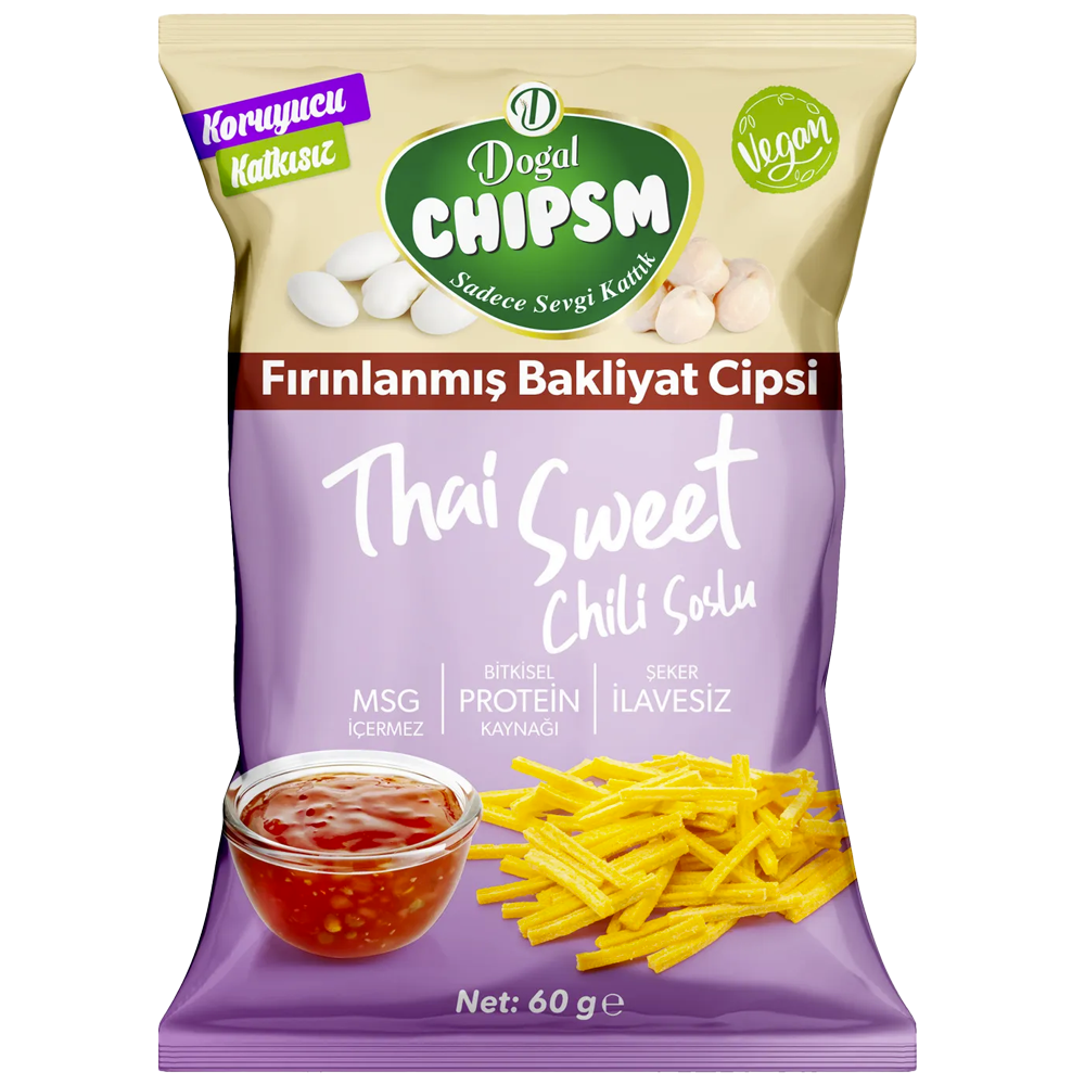 CipsDoğal Chipsm Thai Sweet Chili Soslu 60 Gr