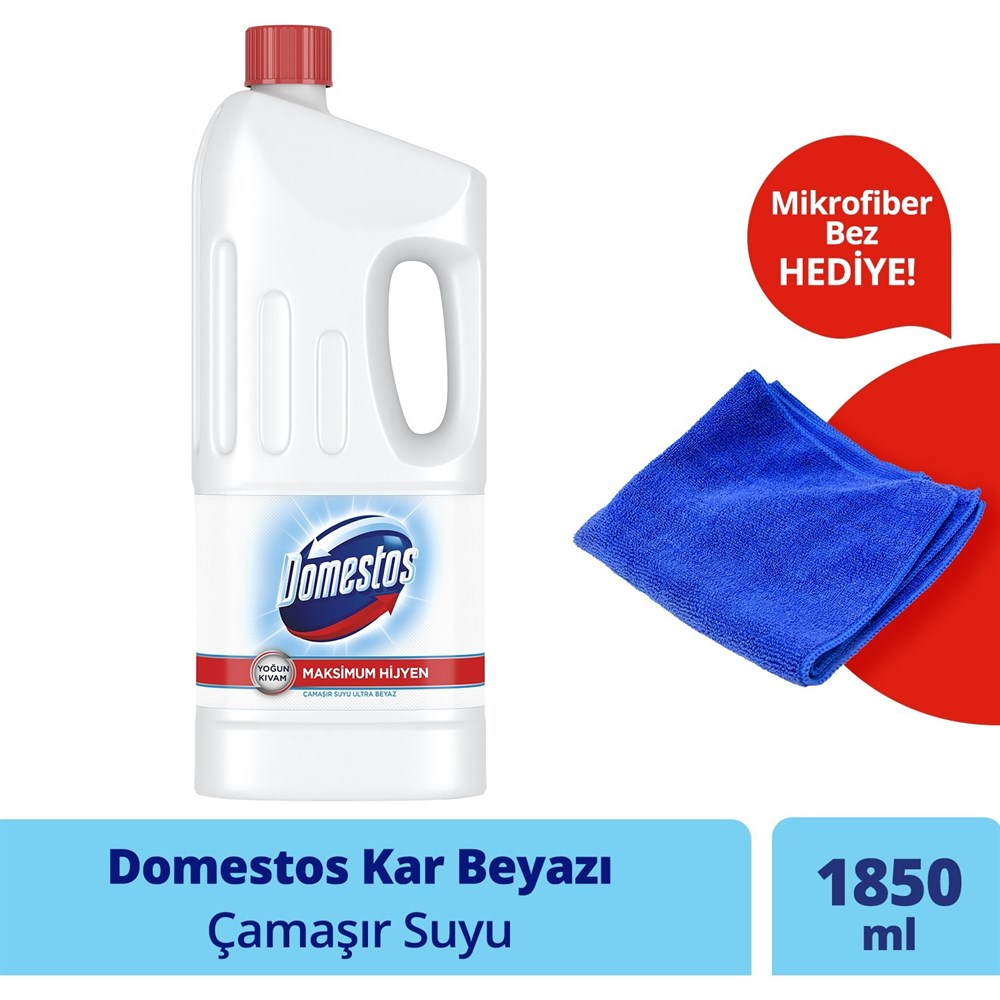 DOMESTOS KAR BEYAZI CAMASIR SUYU / BLEACH SNOW WHITE - 750 ML