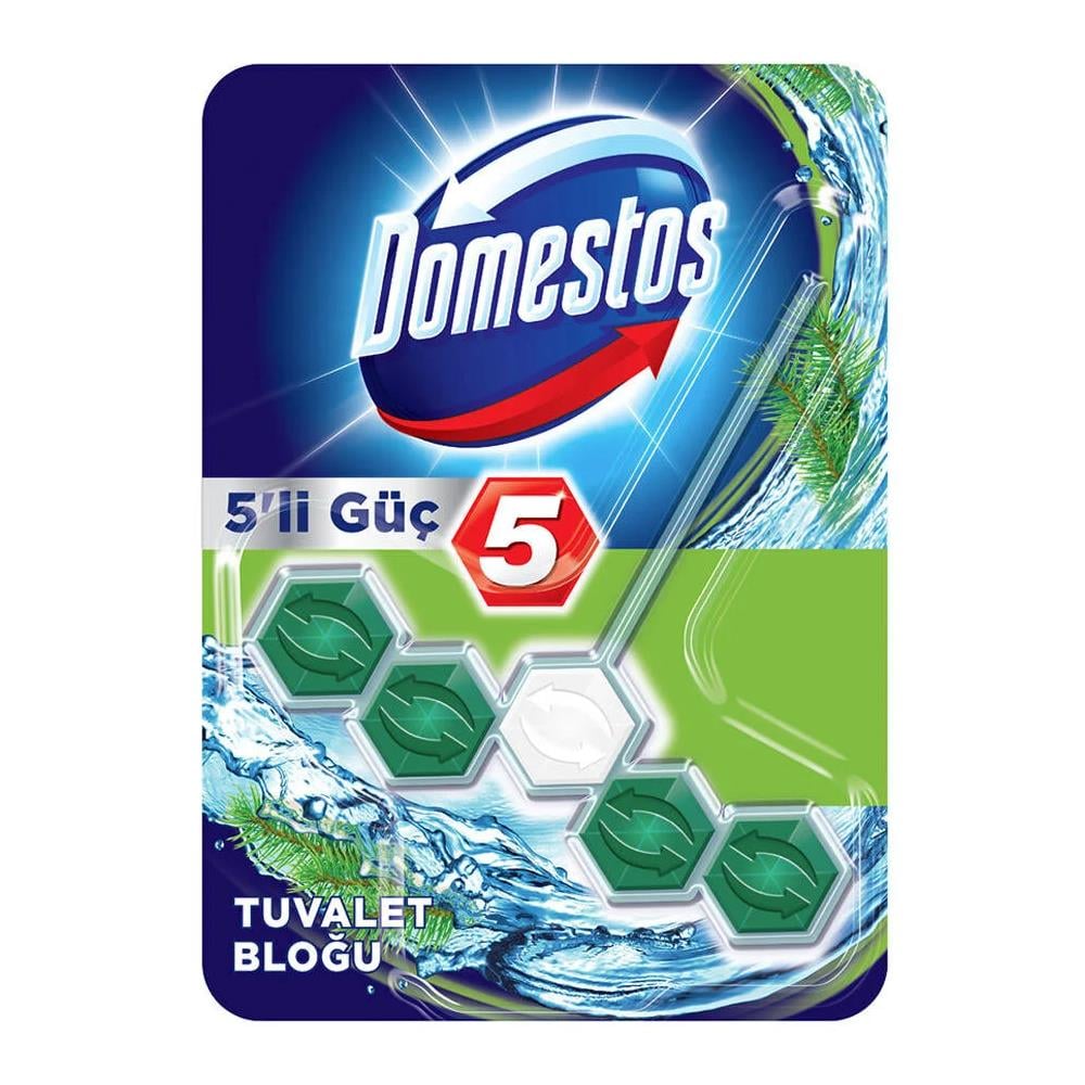 Domestos Wc Temizleyici Blok 5 Li Güç Çam Ferahlığı