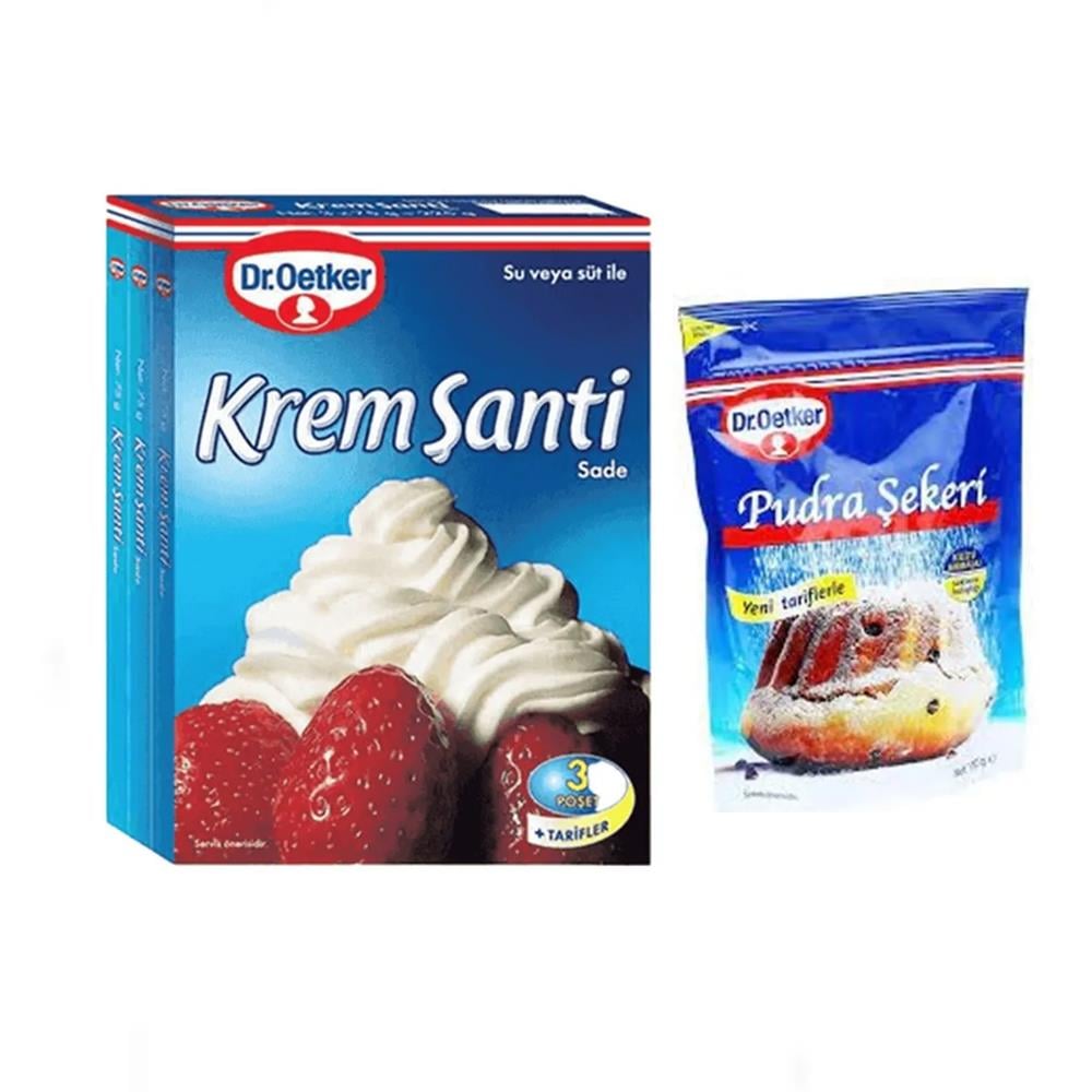 Krem ŞantiDr.Oetker Krem Şanti 144 Gr + Pudra Şekeri 150 Gr