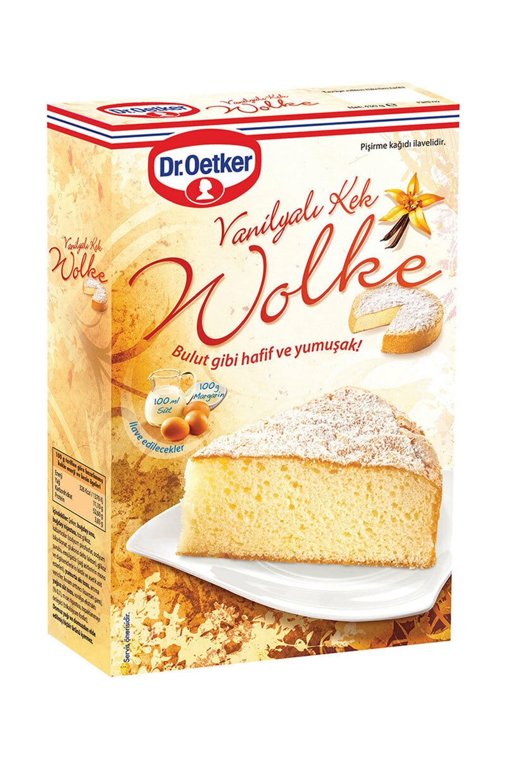 Dr. Oetker Wolke Vanilya Kek Toz Karışımı 430 Gr