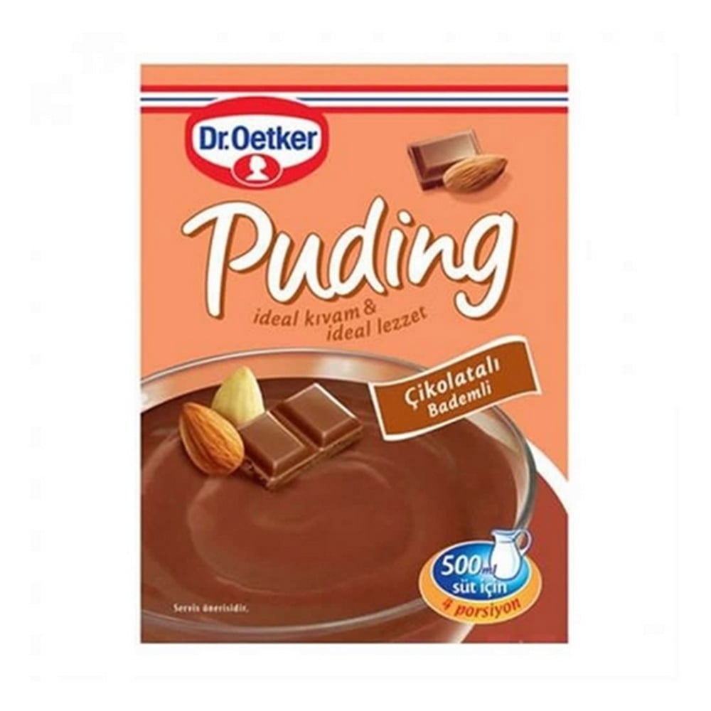 Dr.Oetker Çikolata Badem Aromalı Puding 104 Gr