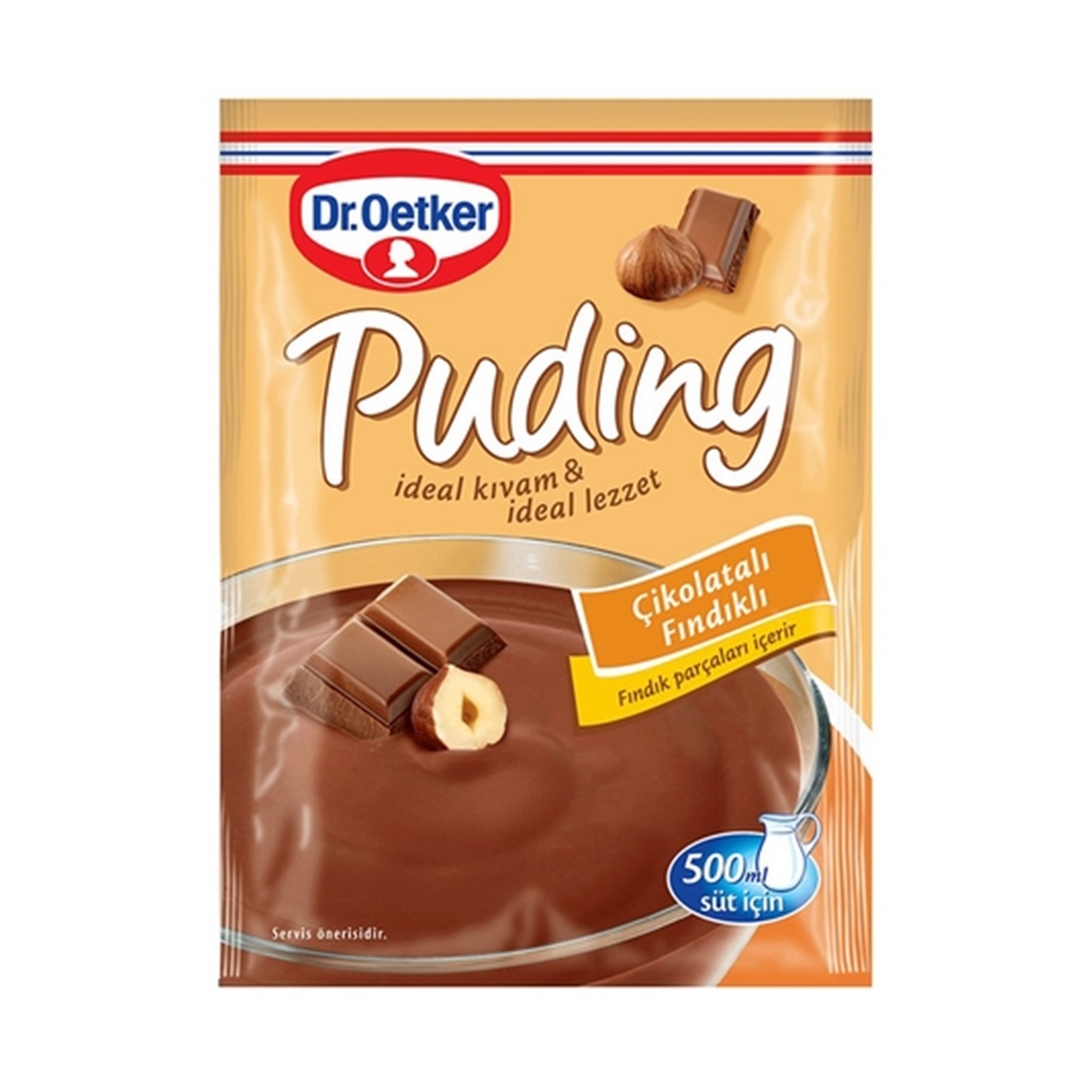 Dr.Oetker Çikolata Fındık Aromalı Puding 102 Gr
