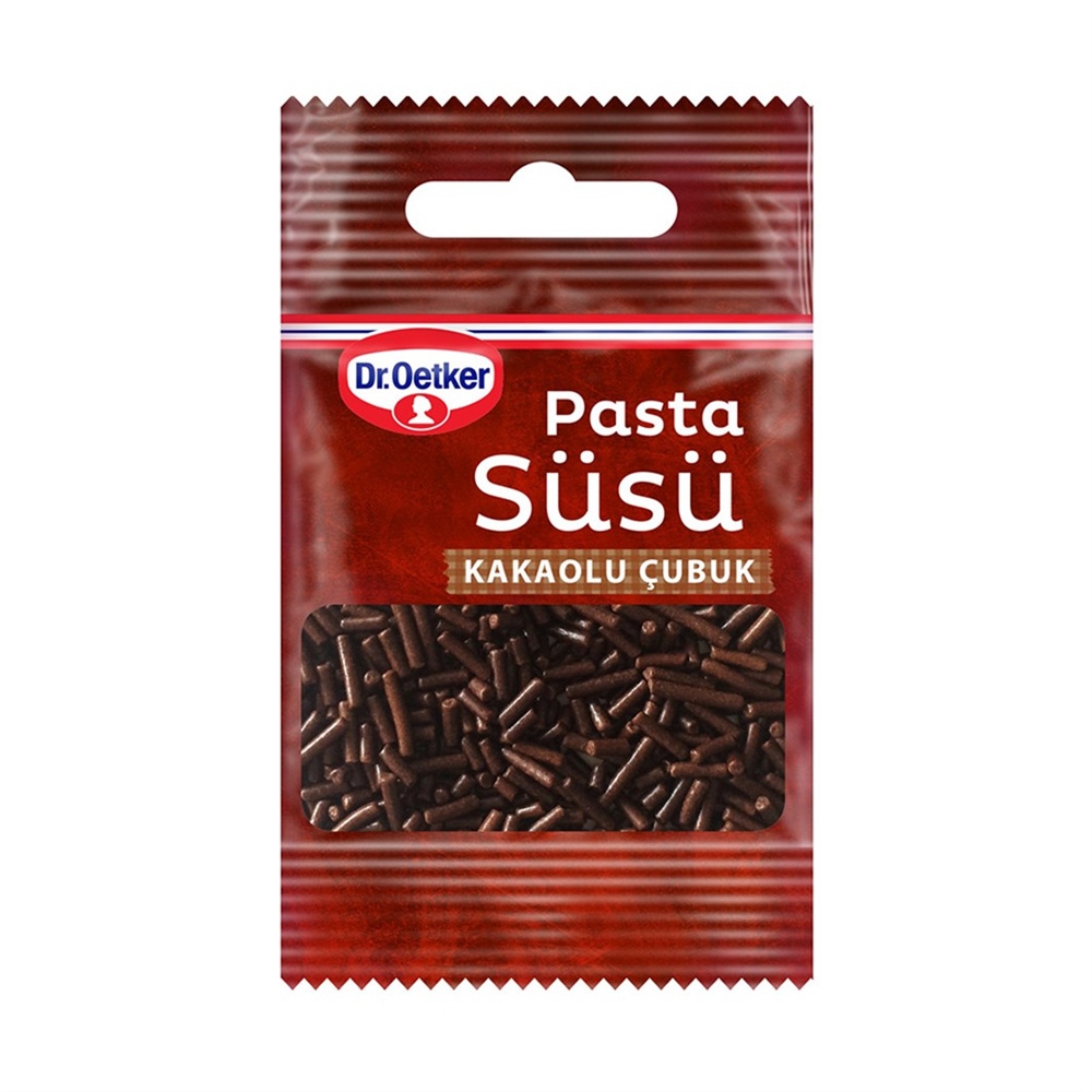 Dr.Oetker Pasta Süsü Kakaolu Çubuk 10 Gr