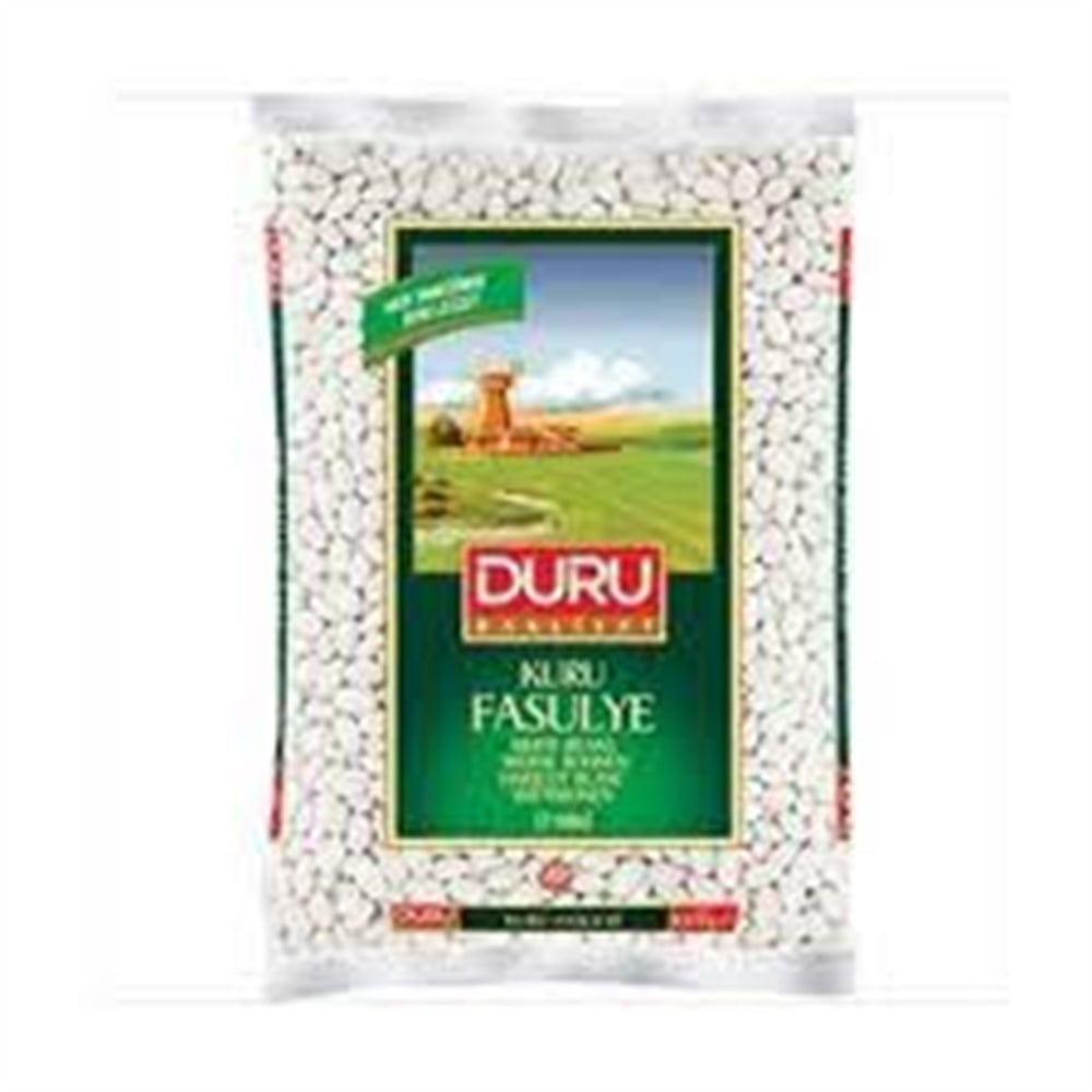 Duru Bakliyat Kuru Fasulye 1 Kg Yerli 7 mm