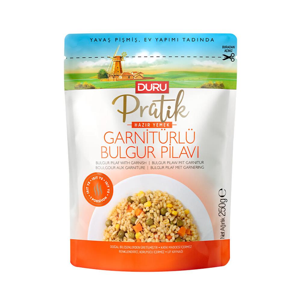 Duru Pratik Hazır Yemek Garnitürlü Bulgur Pilavı 250 gr