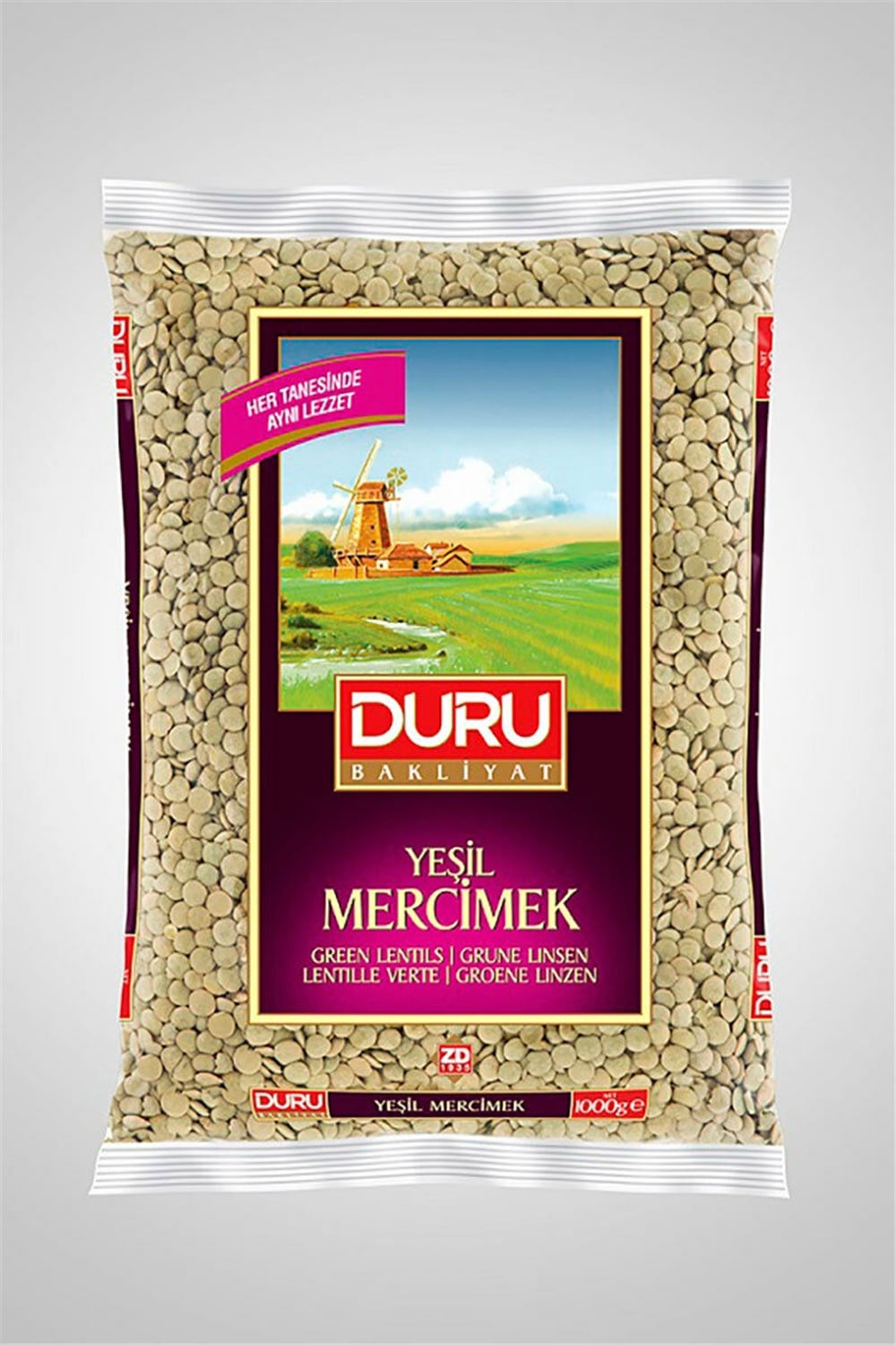Duru Yeşıl Mercimek 1 Kg