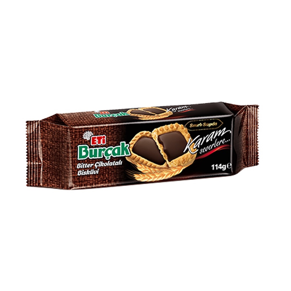 Eti Burçak Bisküvi Bitter Çikolatalı 114g