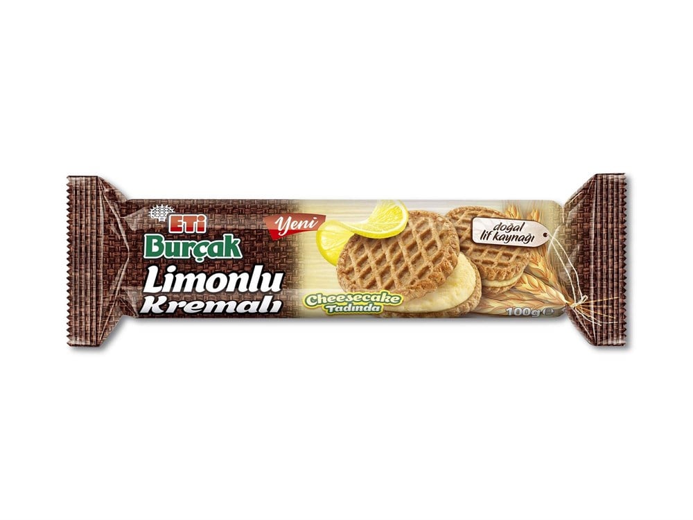 Eti Burçak Limonlu Kremalı Bisküvi 100 Gr