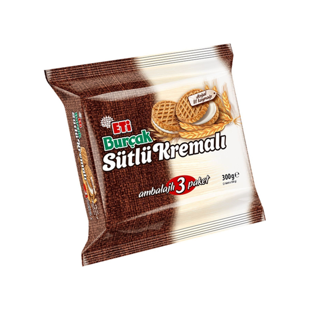 BisküviEti Burçak Sütlü Kremalı 3x100 g