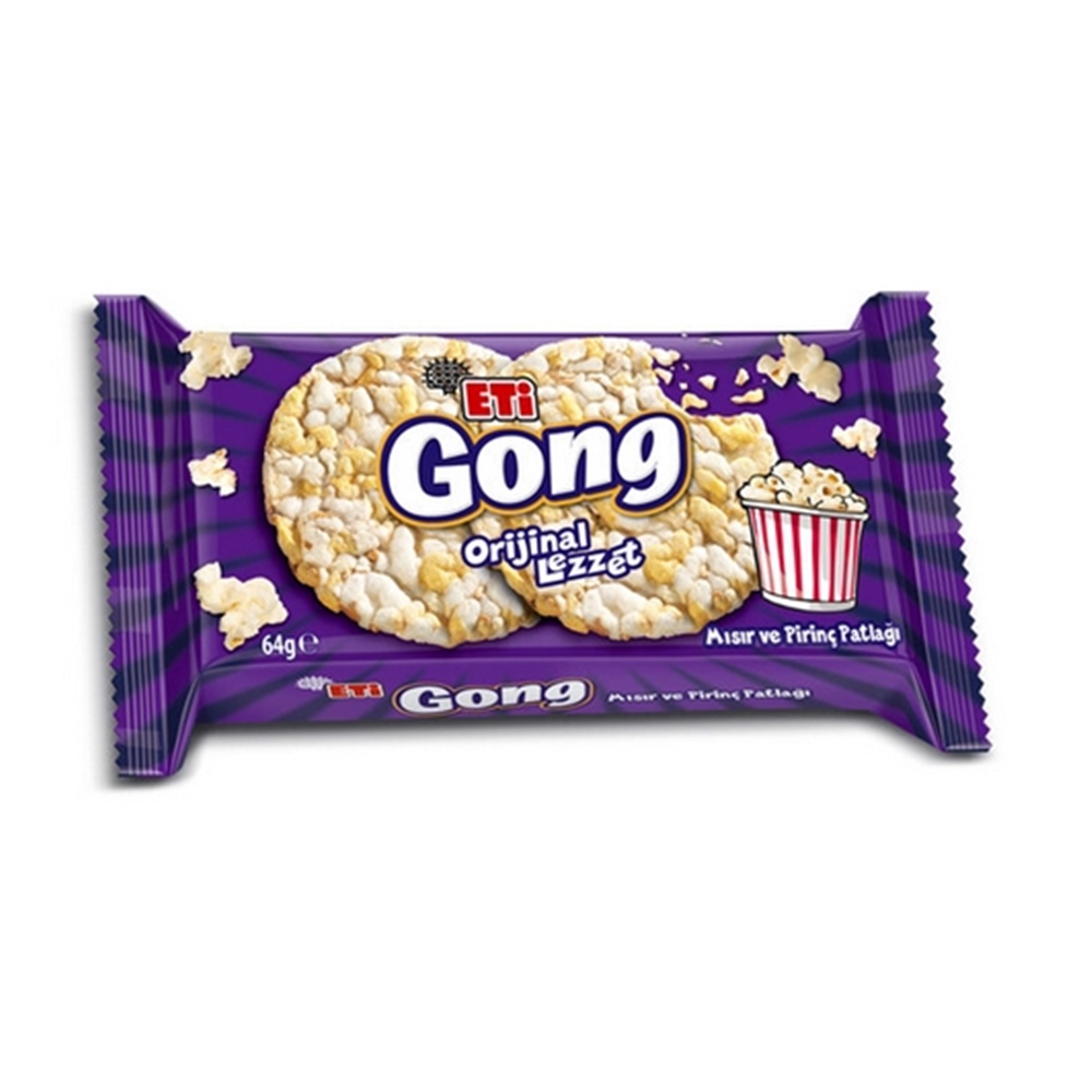 Eti Gong Mısır ve Pirinç Patlağı 64 Gr