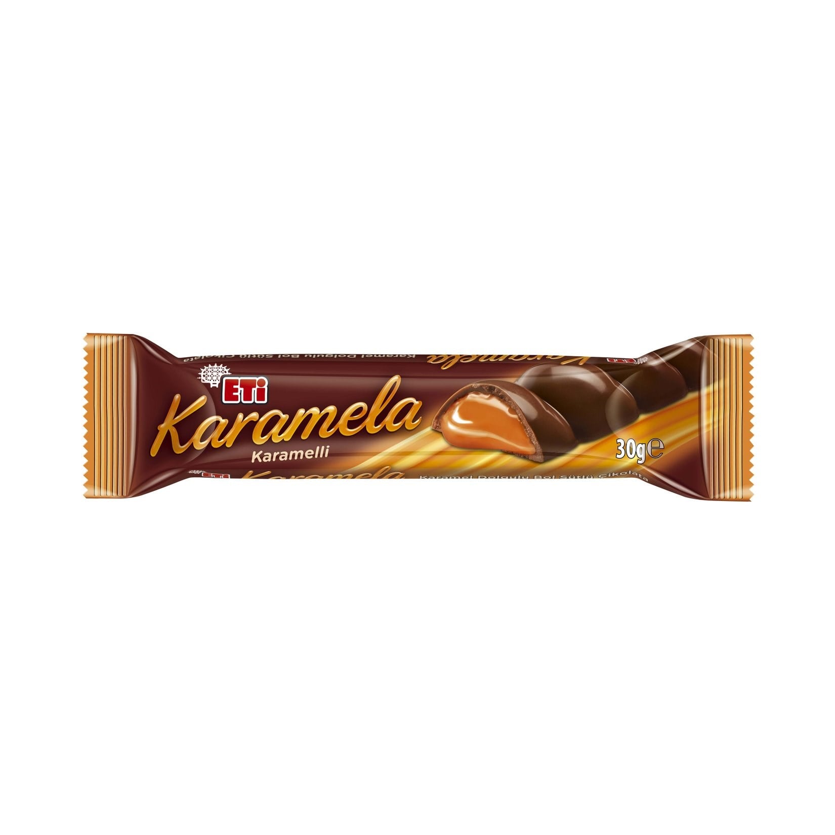 ÇikolataEti Karamela Karamel Dolgulu Sütlü Çikolata 30 g