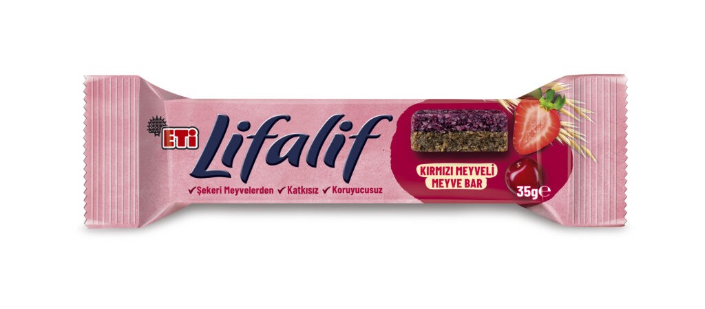 Bar KaplamalılarEti Lifalif Meyve Bar Kırmızı Meyveli 35 g