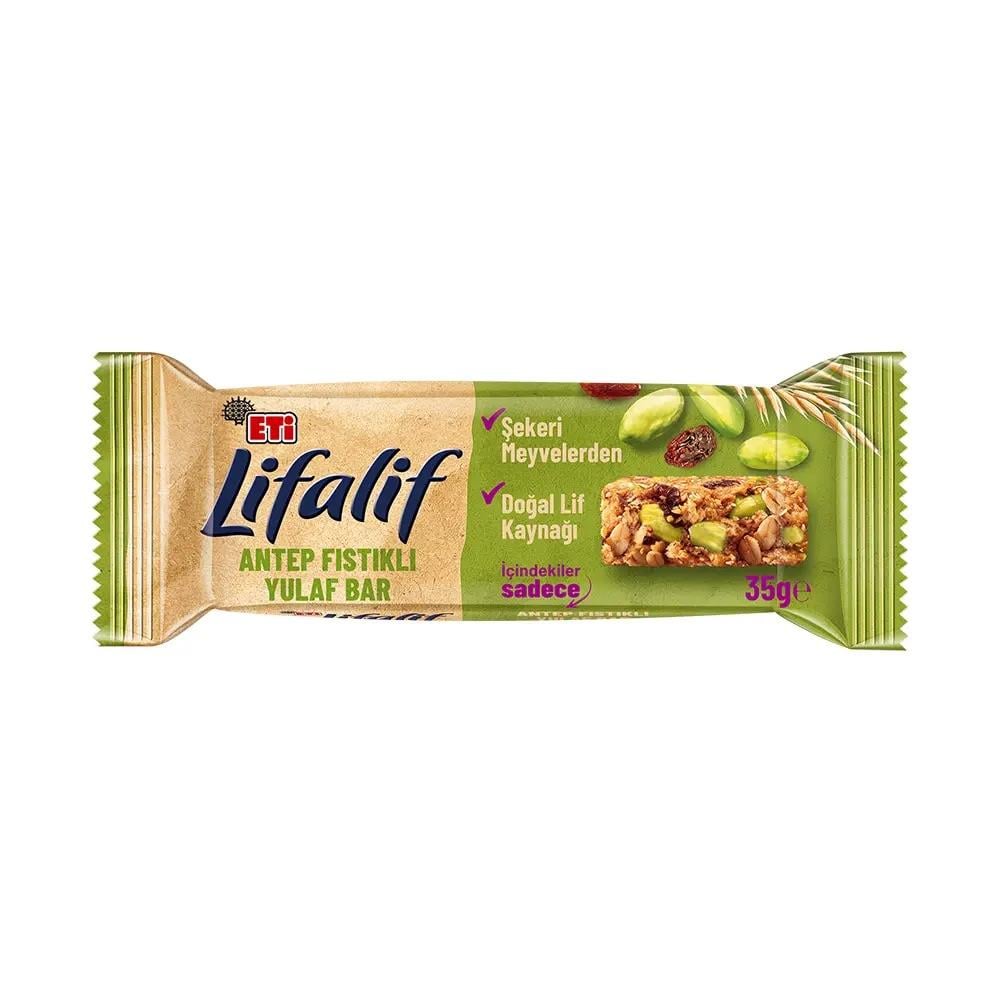 Bar KaplamalılarEti Lifalif Yulaf Bar Antep Fıstıklı 35 Gr