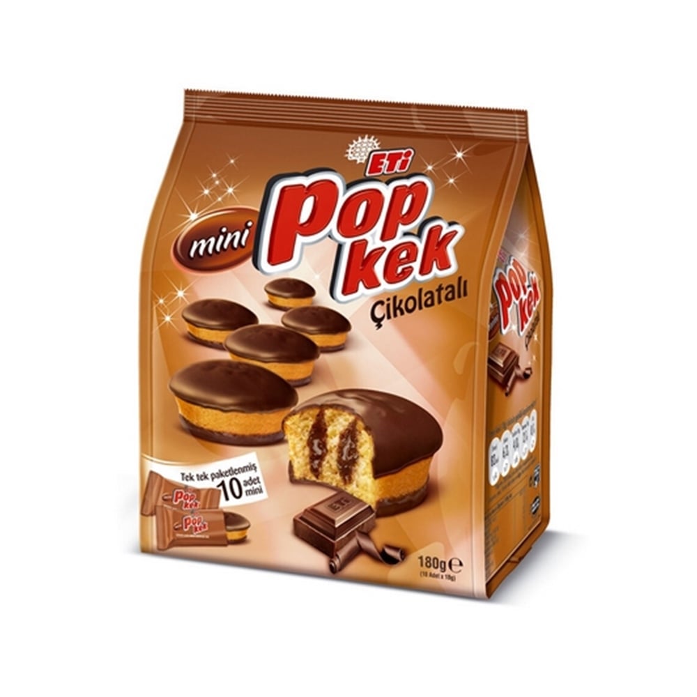 ETİ POPKEK MİNİ ÇİKOLATALI KEK 180G