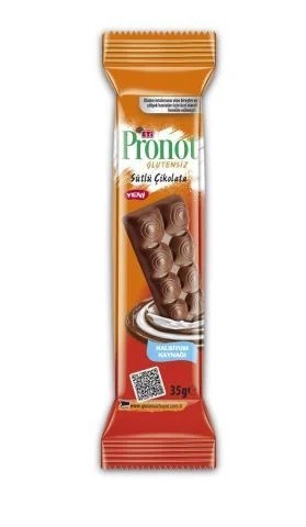 BisküviEti Pronot Glutensiz Sütlü Çikolata 35 Gr