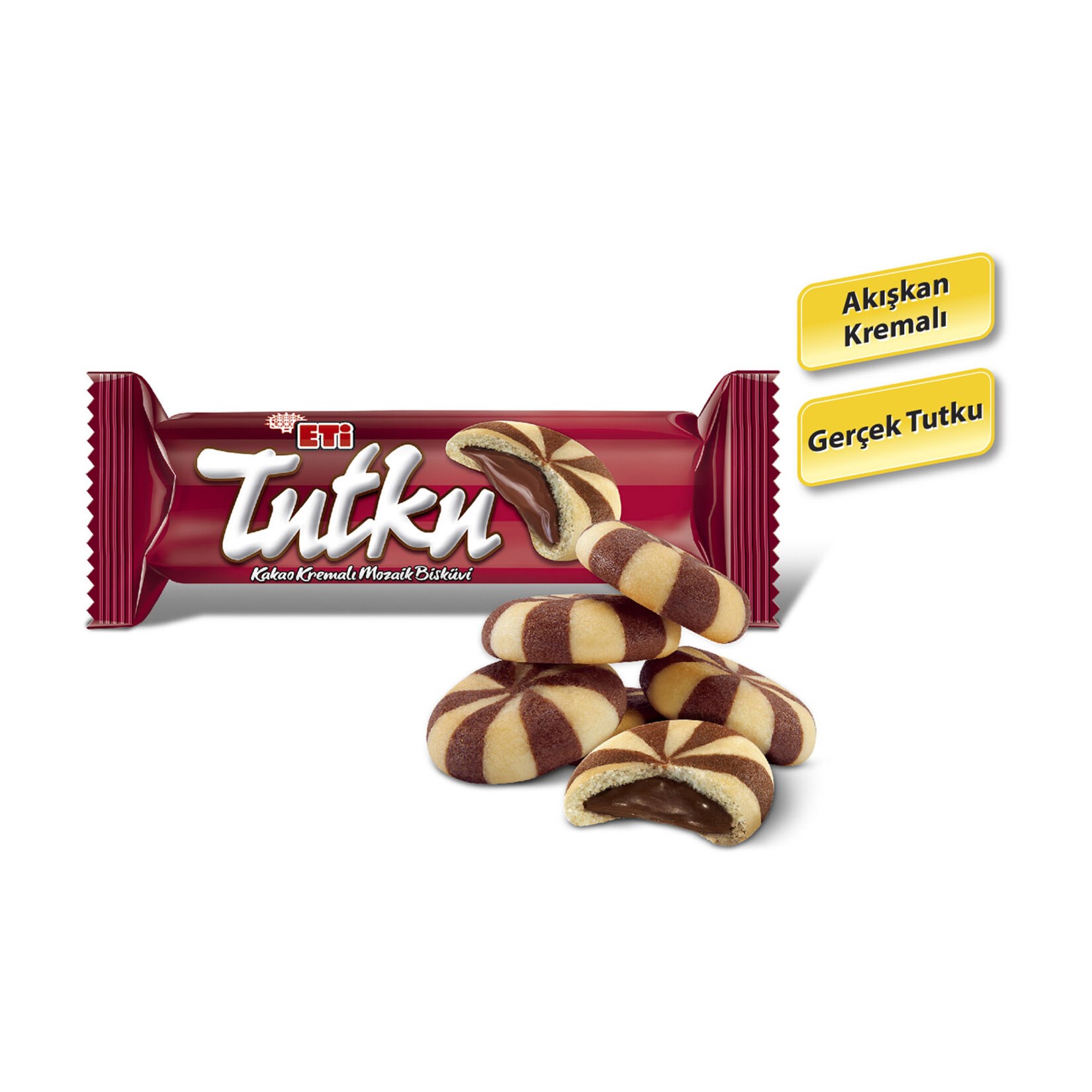 BisküviEti Tutku Kakao Kremalı Mozaik Bisküvi 90 g