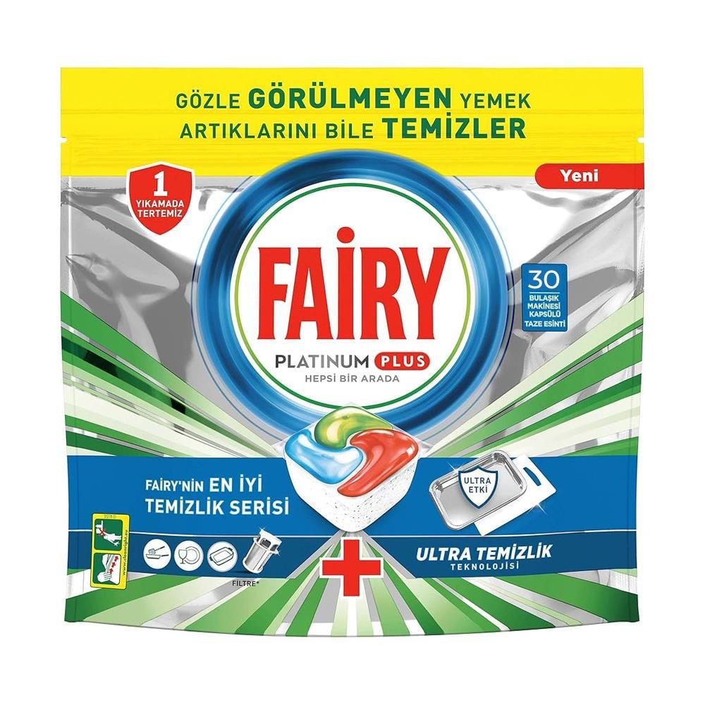 Bulaşık Makinesi TabletiFairy Tablet Platinum Plus Hepsi Bir Arada 30 Adet