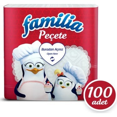 PeçeteFamilia Peçete 100'lü