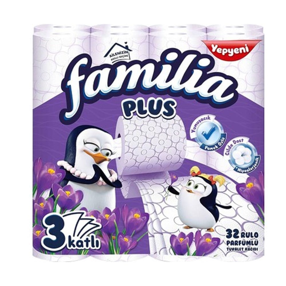 Tuvalet KağıdıFamilia Sihirli Çiçekler Tuvalet Kağıdı 3 Katlı 32li