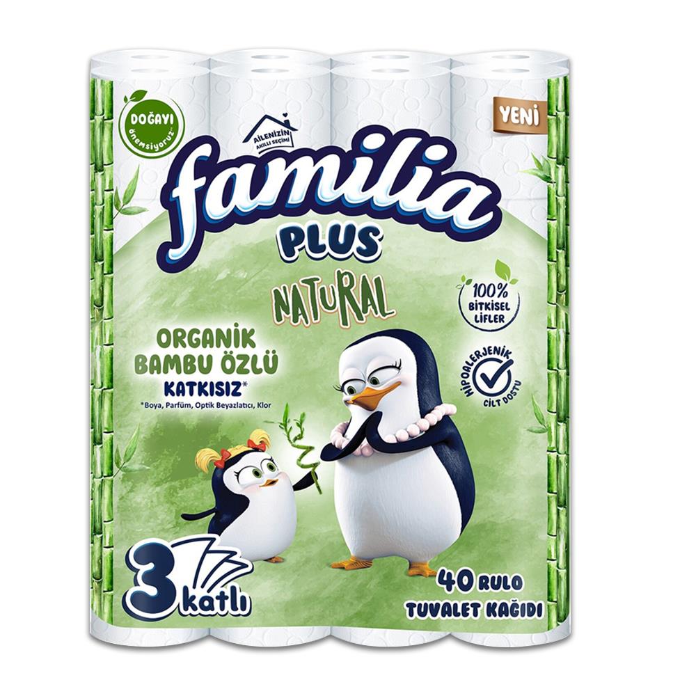 Tuvalet KağıdıFamilia Tuvalet Kağıdı Plus Natural 40 lı 3 Katlı