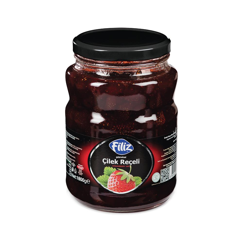Filiz Çilekı Reçeli 1500 Gram Cam Kavanoz
