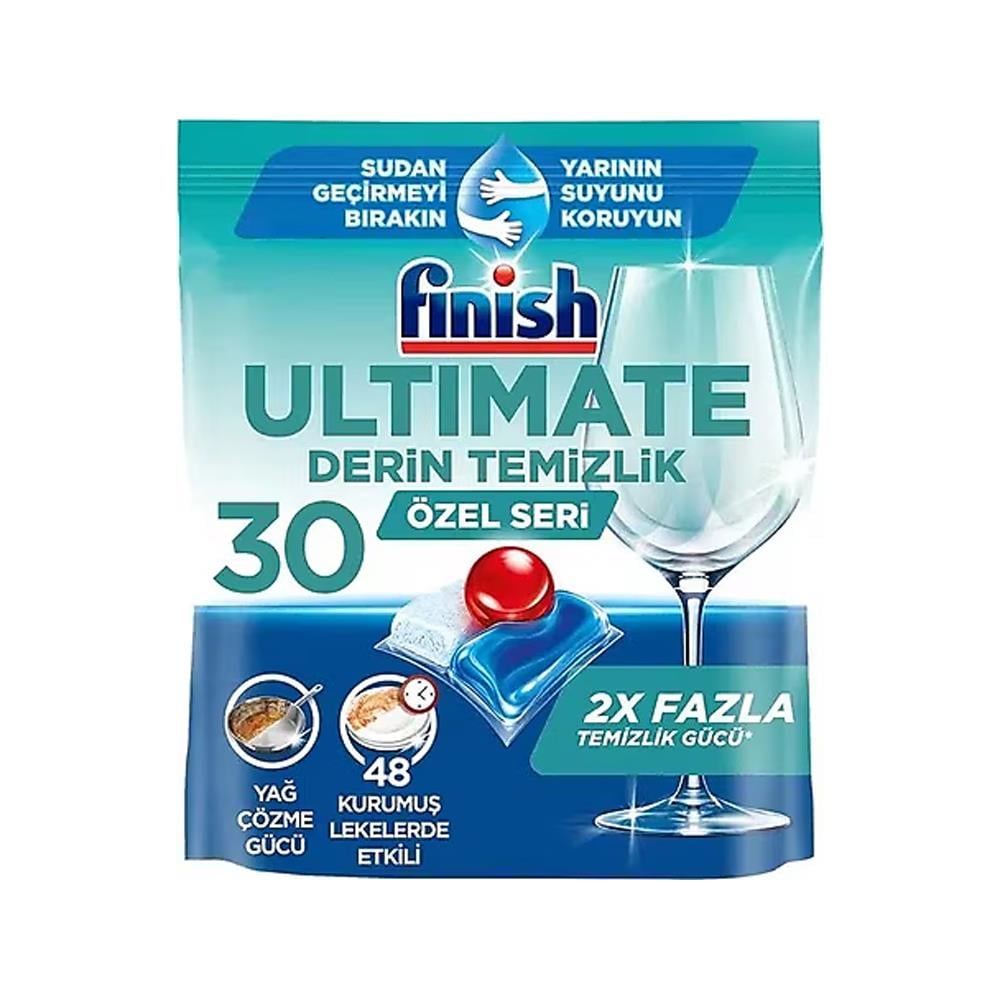 Bulaşık Makinesi TabletiFinish Tablet 30 lu Pw Ultimate Derin Temizlik
