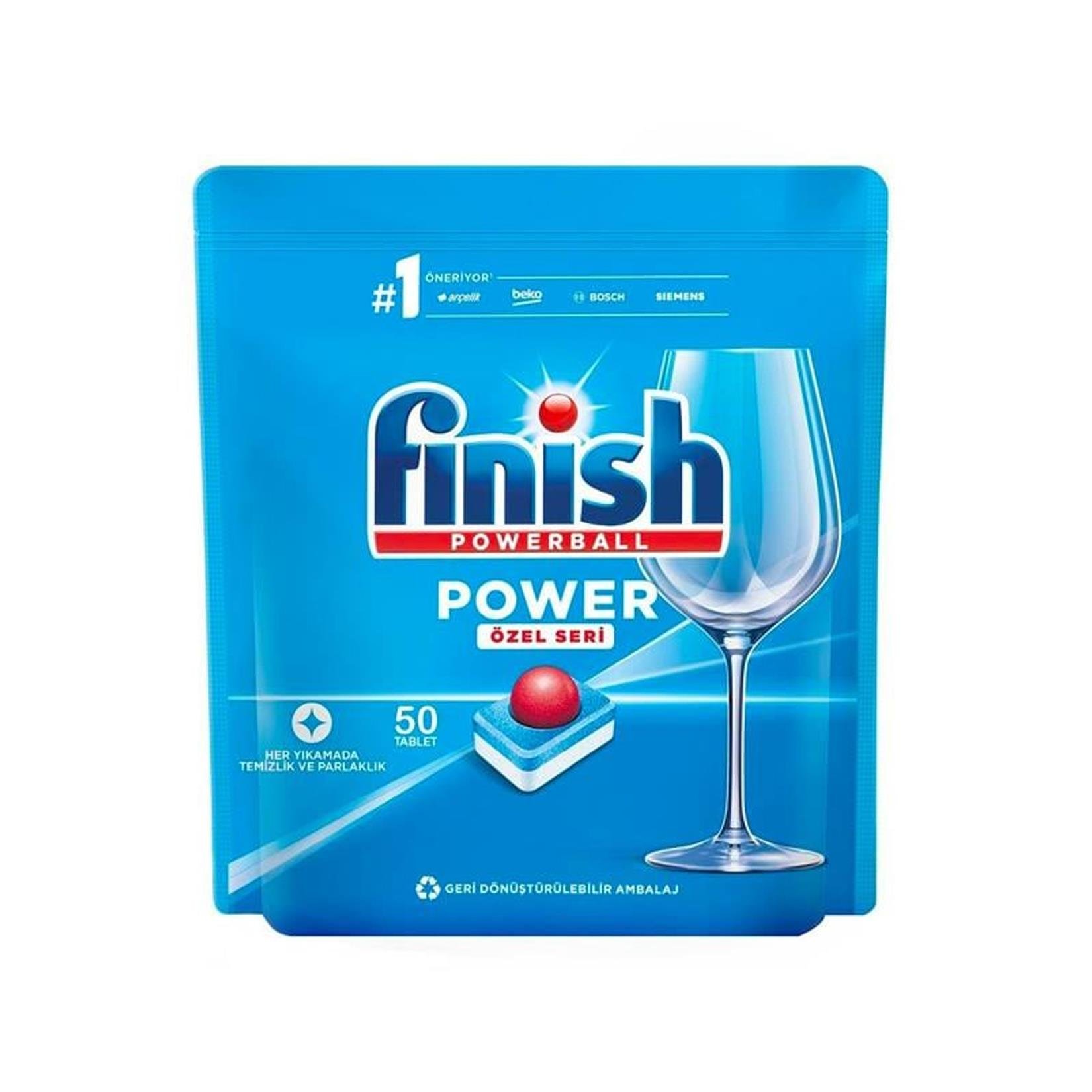 Bulaşık Makinesi TabletiFinish Tablet 50 li Powerball Özel Seri 800 Gr