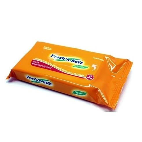 Islak MendilFreshn Soft Islak Bebek Havlusu Classic Cep Mendil 15li